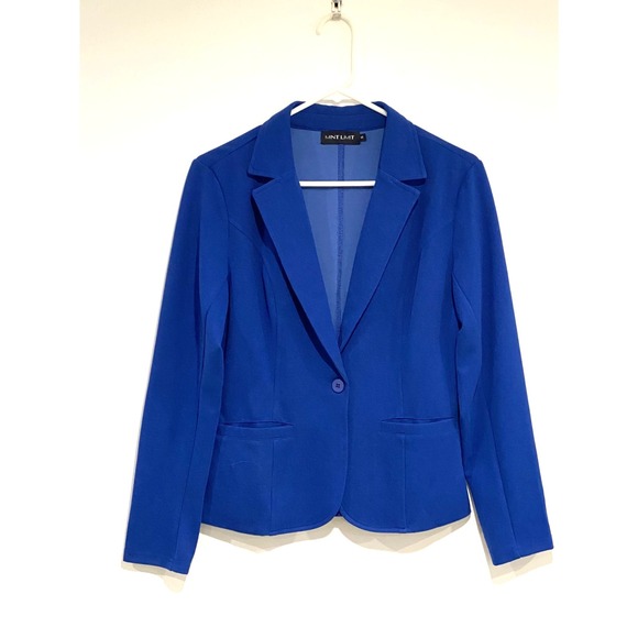 Mint Limit Jackets & Blazers - Women's Blazer Royal Blue Mint Limit Size S - Form Fitting, Modern, Stretchy